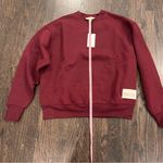 We Wore What NWT  Deep Red Crewneck Sweatshirt Photo 3