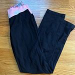 Lululemon black yoga pants with pink waistband size 4 Photo 1