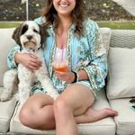 Derek Lam Blue Floral Button Up Shirt Size 10 Challis Vacation Designer $300 Photo 7