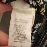 Boho print double layered hem‎ elastic waist dress Black Size L Photo 5