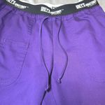 Grey's Anatomy Active Scrub Pants Womens SP Purple Drawstring Waist Work Nursing Photo 1