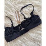 SKIMS  Fits Everybody Lace Demi Underwire Bra Onyx Size 32A Photo 5