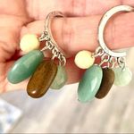 Silver tone hoops with beads Photo 8