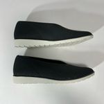 Eileen Fisher  The Heaven Stretch Wedge Slip-On Shoes Flats Graphite Weaved 9.5 Photo 6