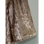 J. Crew Women’s Top Sequin Black Ribbon Zip Back Closure Gold MSRP $148 Size 8 Photo 13