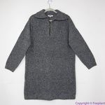 Madewell NEW‎  Ribbed Half-Zip Sweater Dress, L Photo 3