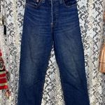 Levi's  High Rise ribcage ankle straight Dark Blue Jeans 27 like new Photo 0