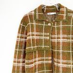ZARA Multicolored Check Cardigan Jacket S Photo 3