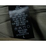 Storia Color Block Faux Leather Skirt Olive/Camel Size LARGE Photo 6