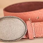 Free People NWT Duke Concho Belt in Sunrise Pink Photo 1