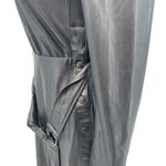 Patrizia Pepe Faux Leather Dress Mini Long Sleeve Belted Black‎ Size 38 US 2 Black Photo 6