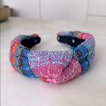 Lele Sadoughi  Raffia Knotted Headband in Sunset Rainbow Photo 2