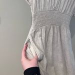 Abercrombie & Fitch Tan Linen Short Sleeve Dress Photo 3