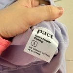 Pact Women’s Small Lavender Purple Open Back Cut out Longsleeve Sweatshirt Photo 2