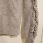 Anthropologie 💕SANCTURY - 💕 Lace Up Sleeve Pullover Sweater Grey Small S NWT Photo 5