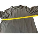 ZARA  Basic Black Sheer Line Short Sleeve Silver Sparkle  High Neck Mini Dress L Photo 7