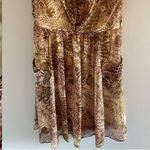 Miss Sixty Animal Print Brown M60  Sleeveless Fit And Flare Midi dress Sz 8 Photo 2