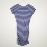 Anthropologie Sundry T-Shirt Dress M Striped Ruched Bodycon Casual Slub Spandex Photo 8