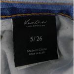 KanCan Jeans Womens 5/26 High Rise Distressed Mom Denim‎ Blue Elastic Waist Photo 12