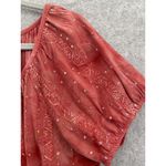 Dress Barn  women's Pullover Blouse Sequined Tie dye Off Shoulder Size 1X Red Photo 6