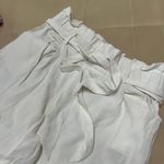 ZARA TRF White Waist-Tie Dress Pants Photo 1