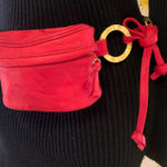Lic benoit Luc Benoit vintage red leather belt bag Photo 0