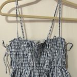 Abercrombie & Fitch Navy and White Checkered Mini Dress Photo 1