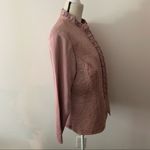 Nygard Collection Blush Pink Leather & Knit Jacket Size 0X Photo 1