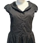 Merona  Dress Womens 2 Black Eyelet Dark Cottagecore Peasant Prairie Cowgirl Photo 1