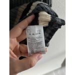 Bogner Virgin Wool Cashmere Sweater Women Medium Gray Tan Ski Ribbed Luxury Y2K Photo 4