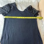 A pea in the pod  Maternity Black Short Lace Sleeve Linen Blouse Size Small Photo 7