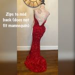 Sparkly sexy red prom dress, pageant evening gown, formal dress, gala gown Size 0 Photo 2