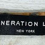 Generation Love Tan Black White Leopard Print Cowl Neck Blouse Size Medium Photo 2