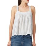 Xirena Tank Top‎ Womens Large Blue Red White Zoe Freedom Striped Cotton Linen Photo 3