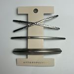 ANTHROPOLOGIE • Silver 3pc Clip Set Photo 0