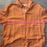 Anthropologie NEW  Corey Lynn Calter Utility linen blend Jumpsuit large Photo 8