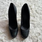 Max Mara  Black Heels Silver Metallic Heel Women's 38 Photo 3