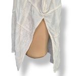 Chico's Chico’s White Embroidered Boho Floral Kimono Open Front Drape Cardigan One Size Photo 2