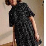 Sézane Sezane Ninon mini Dress black polka dot dress size 34 2 C9 Photo 1
