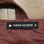 Thrive Societe Wine Heathered Double Strap Cami Photo 5