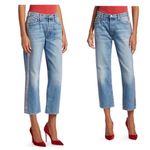 MOTHER Superior The Thrasher Straight Leg Jeans In Striped Wicked Size 25 Blue Photo 1