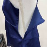 Banana Republic Peplum Cobalt Blue Camisole Top Size 4 Layered & Tiered Photo 4
