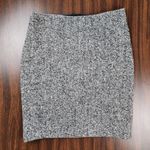 Vintage Laundry By Shelli Segal Leather Wool Pencil Skirt Black Herringbone 6 Photo 5