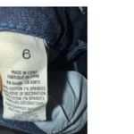 American Eagle Denim Shorts Dark Wash Stretch Women's Size 6 Casual Blue Photo 5