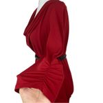 VTG I.N. Studio Red Cowl Neck long sleeve blouse XL Photo 2