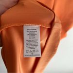 Evereve Zoe Strong Shoulder Orange Stretch Midi Dress Sz Small Photo 5