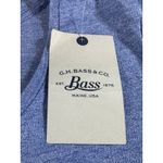 G.H. Bass & Co. Women’s Medium Top Blue Layered Hem Long Sleeve Cotton NWT Photo 5