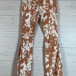 Sunland 17 high rise cowhide flare with frayed hem jeans size Small Photo 4