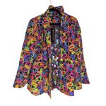 NWT Raquel‎ Colorful Paisley Women's Jacket Embroidered, 2XL Size 2X Photo 1