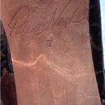 Patricia Nash  floral metallic tooled mule stacked heal leather sole W7 Photo 5